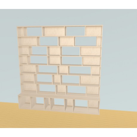 Bookshelf  (H212cm - W210 cm)