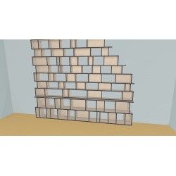 Bookshelf  (H254cm - W350 cm)