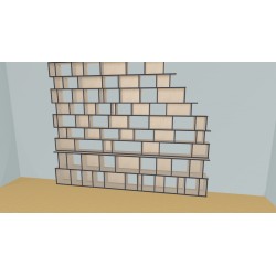 Bookshelf  (H254cm - W350 cm)