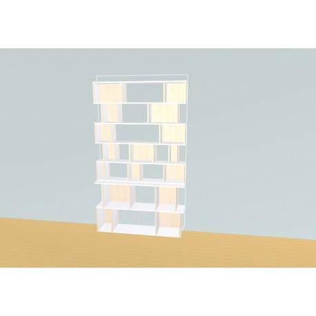 Bibliotheek  (H209cm - B125 cm)
