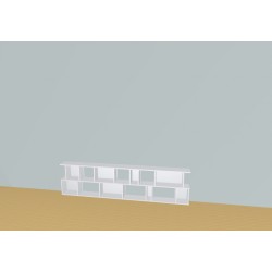 Bookshelf  (H55cm - W242 cm)