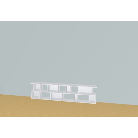 Bibliotheek  (H55cm - B242 cm)