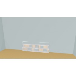 Bookshelf  (H55cm - W230 cm)