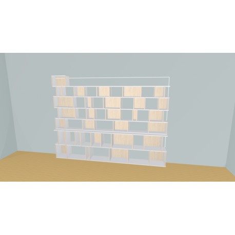 Bookshelf  (H203cm - W300 cm)