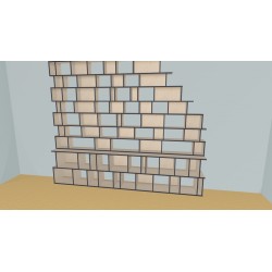 Bookshelf  (H254cm - W345 cm)