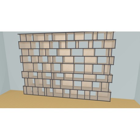 Bookshelf  (H243cm - W388 cm)