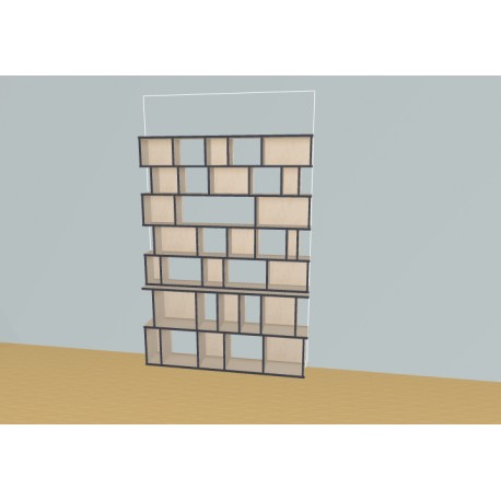 Bookshelf (H203cm - W163 cm)