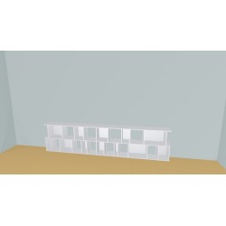 Bookshelf  (H73cm - W350 cm)