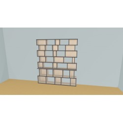 Bookshelf  (H203cm - W200 cm)