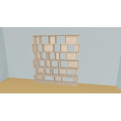 Bookshelf  (H217cm - W229 cm)