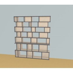 Bibliothèque (H200cm - L189 cm)