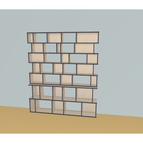Bibliotheek  (H200cm - B189 cm)