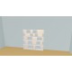 Bookshelf  (H156cm - W178 cm)