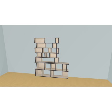 Bookshelf  (H194cm - W189 cm)