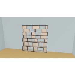 Bookshelf  (H194cm - W210 cm)