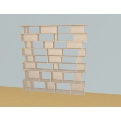 Bookshelf  (H218cm - W210 cm)