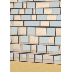 Bibliotheek  (H268cm - B340 cm)