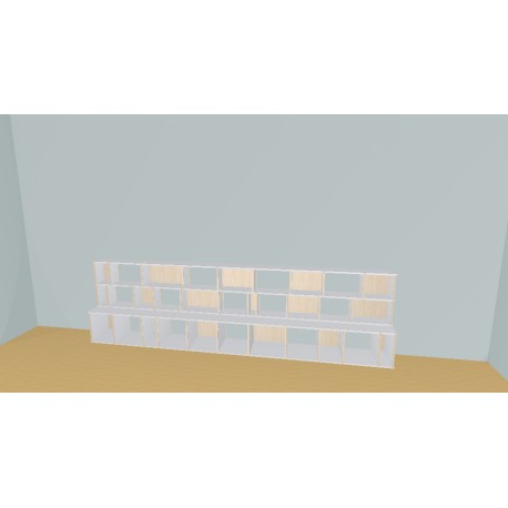 Bookshelf  (H93cm - W374 cm)