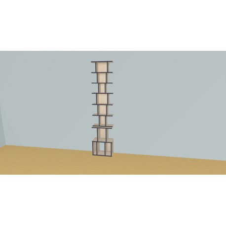 Bookshelf  (H227cm - W51 cm)