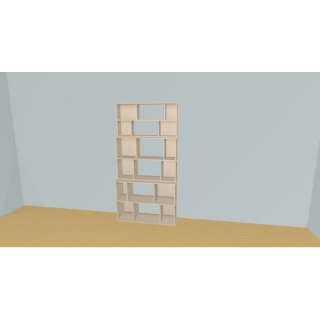 Bookshelf  (H202cm - W115 cm)