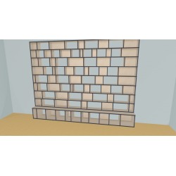 Bookshelf  (H248cm - W361 cm)