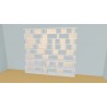 Bookshelf  (H230cm - W296 cm)