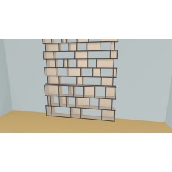 Bookshelf  (H263cm - W256 cm)