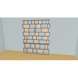 Bookshelf  (H233cm - W210 cm)
