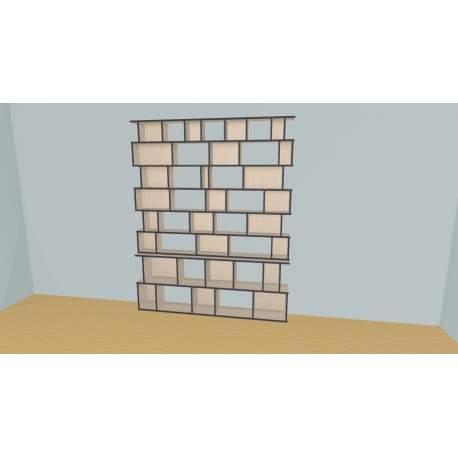 Bookshelf  (H233cm - W210 cm)