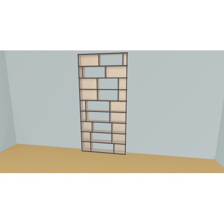 Bibliotheek  (H243cm - B130 cm)