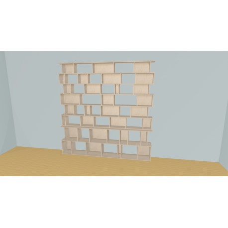 Bookshelf  (H227cm - W250 cm)