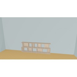 Bibliotheek  (H73cm - B240 cm)