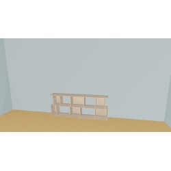 Bookshelf  (H73cm - W213 cm)