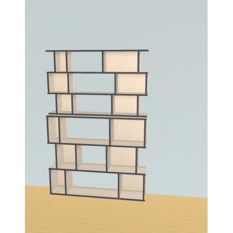 Bibliotheek  (H191cm - B129 cm)