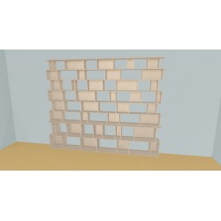 Bookshelf  (H230cm - W316 cm)