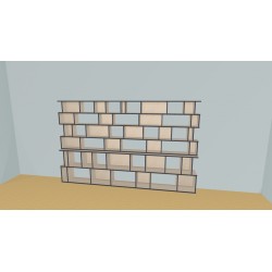 Bookshelf  (H176cm - W317 cm)