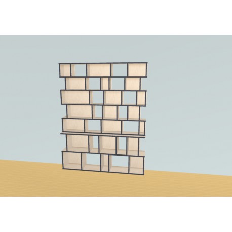 Bibliotheek  (H203cm - B160 cm)