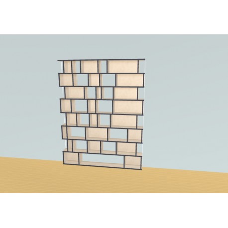 Bibliotheek  (H207cm - B450 cm)