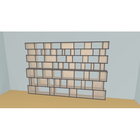 Bibliotheek  (H212cm - B354 cm)