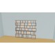 Custom bookcase  (H176cm - W236 cm)