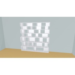 Custom bookcase  (H212cm - W236 cm)