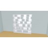 Custom bookcase  (H212cm - W236 cm)