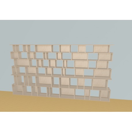 Bibliotheek  (H176cm - B333 cm)