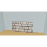 Bookshelf  (H129cm - W300 cm)
