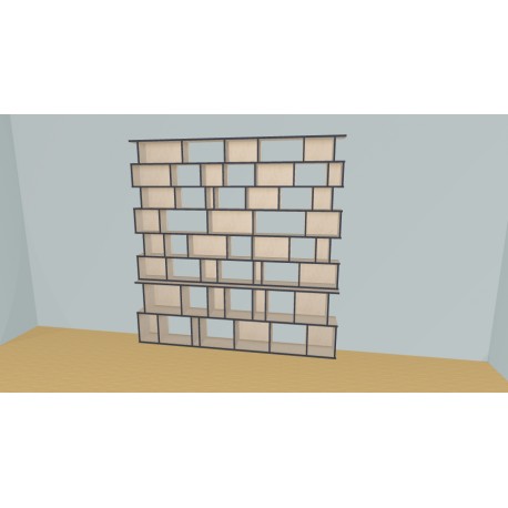 Bibliotheek  (H227cm - B250 cm)