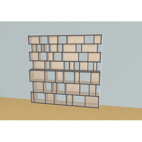 Bookshelf  (H212cm - W245 cm)