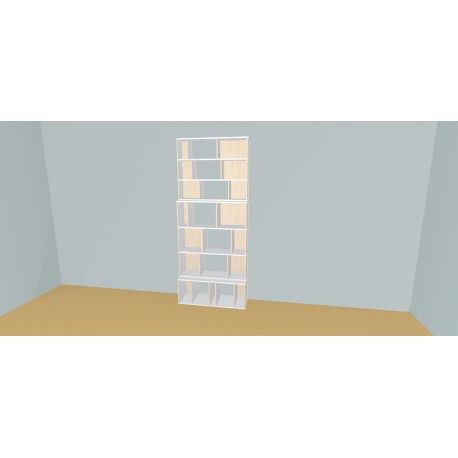 Boekenkast op maat (H229cm - B108 cm)