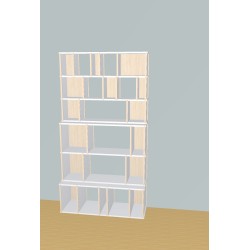 Boekenkast op maat (H193cm - B104 cm)