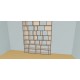 Boekenkast op maat  (H252cm - B240 cm)