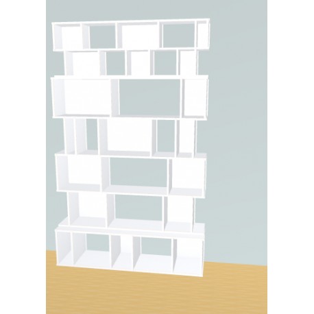 Boekenkast op maat  (H232cm - B144 cm)